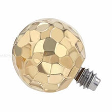 Load image into Gallery viewer, Hammered Ball 18k Gold 14G/12G Threaded End