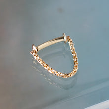 Load image into Gallery viewer, Just a Peek Chained Septum Piece