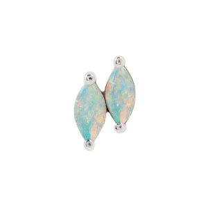 Double Zuri Marquise Opal Threadless End