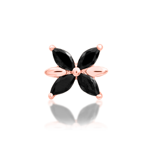 Lilliana - Black CZ Threadless End