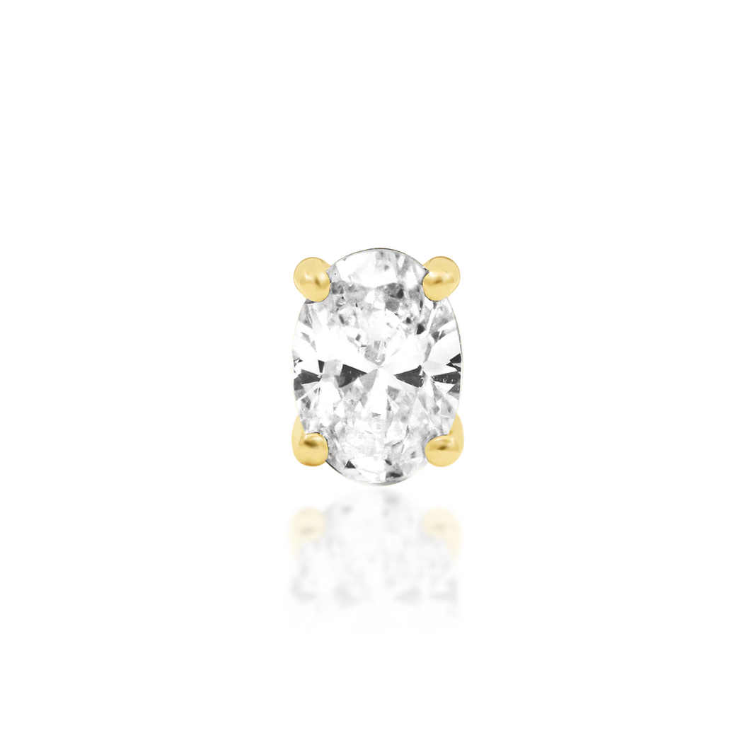 Diamond Oval Threadless End