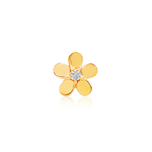 Load image into Gallery viewer, Gold Swarovski® Flower Threadless End