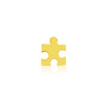 Load image into Gallery viewer, Gold Puzzle Piece Threadless End