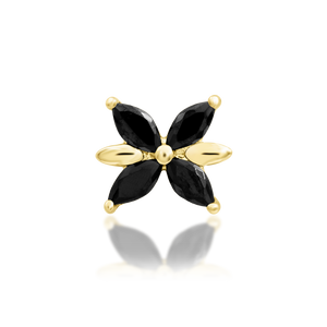Lilliana - Black CZ Threadless End