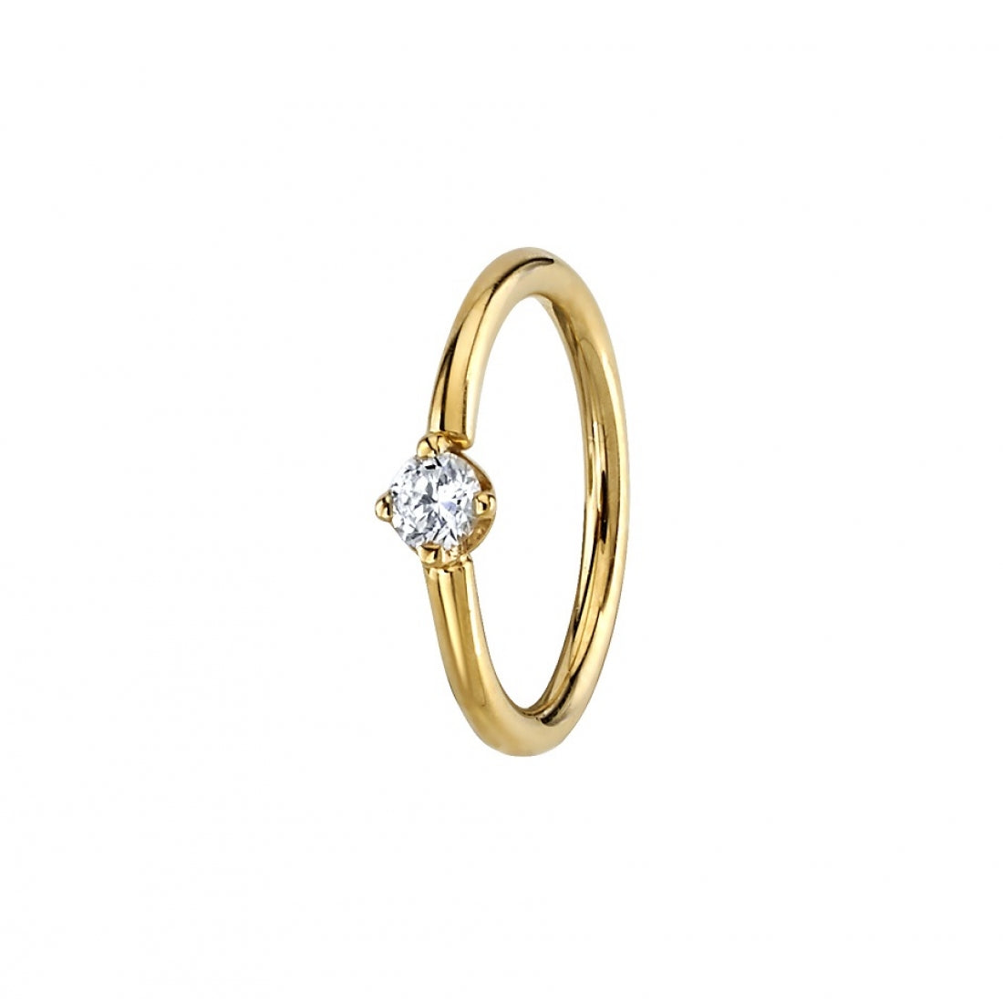BVLA Round Prong Fixed Ring (Navel/Rook Oriented) – Piercing Day 