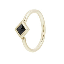 Load image into Gallery viewer, Mae Black Spinel Seamless Ring