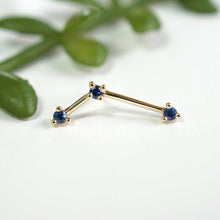 Load image into Gallery viewer, Astera 3 Faceted Gemstone Threadless End