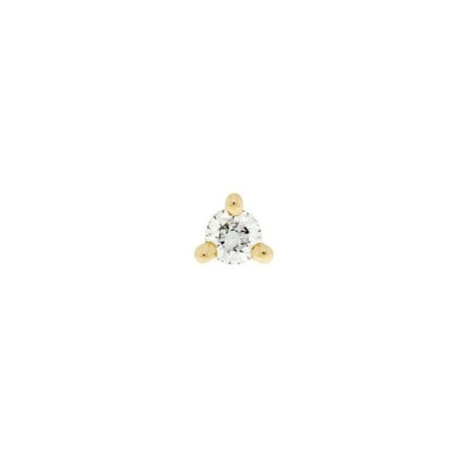 Gia 3 Prong Diamond Threadless End