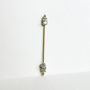 Haute Couture Four Gem Industrial Barbell