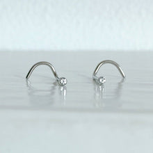Load image into Gallery viewer, Titanium Nostril Screw with Diamond