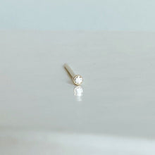 Load image into Gallery viewer, Solid Gold Nostril Screw with Diamond