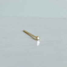 Load image into Gallery viewer, Solid Gold Nostril Screw with Swarovski®