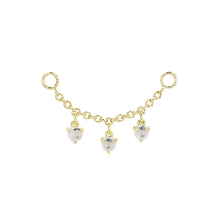 Chain with Dripping Moonstones (Various Lengths)