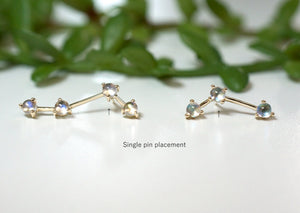 Astera 3 Cabochon Gemstone Threadless End
