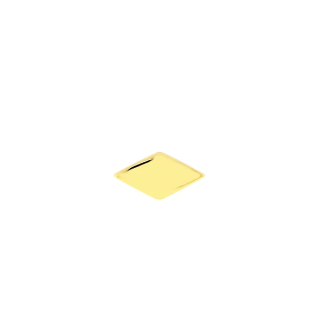 Gold Rhombus Threadless End