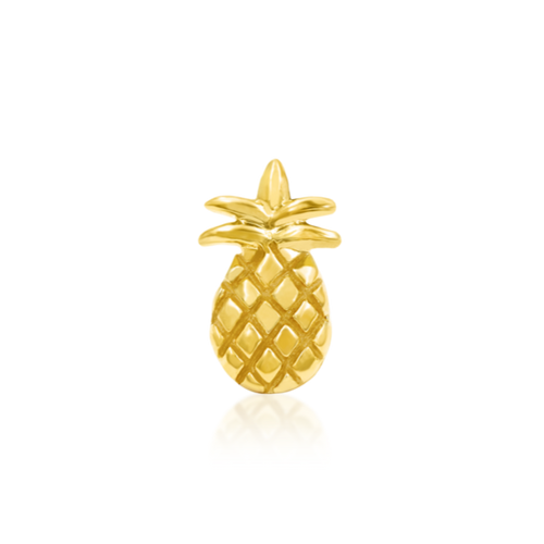 Gold Pineapple Threadless End