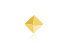 Load image into Gallery viewer, Gold Pyramid Threadless End
