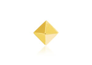 Gold Pyramid Threadless End